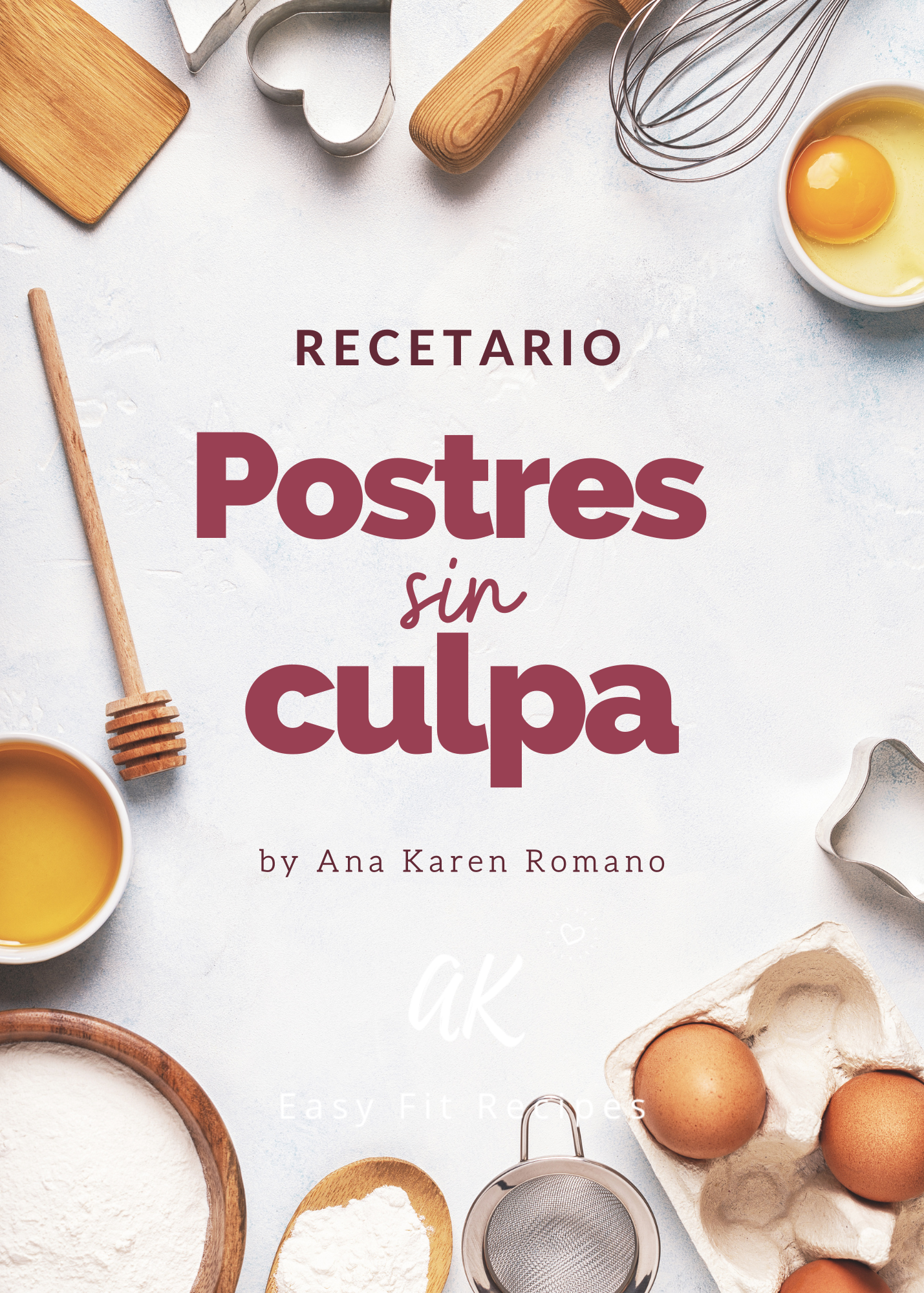 Recetario digital "Postres sin culpa"