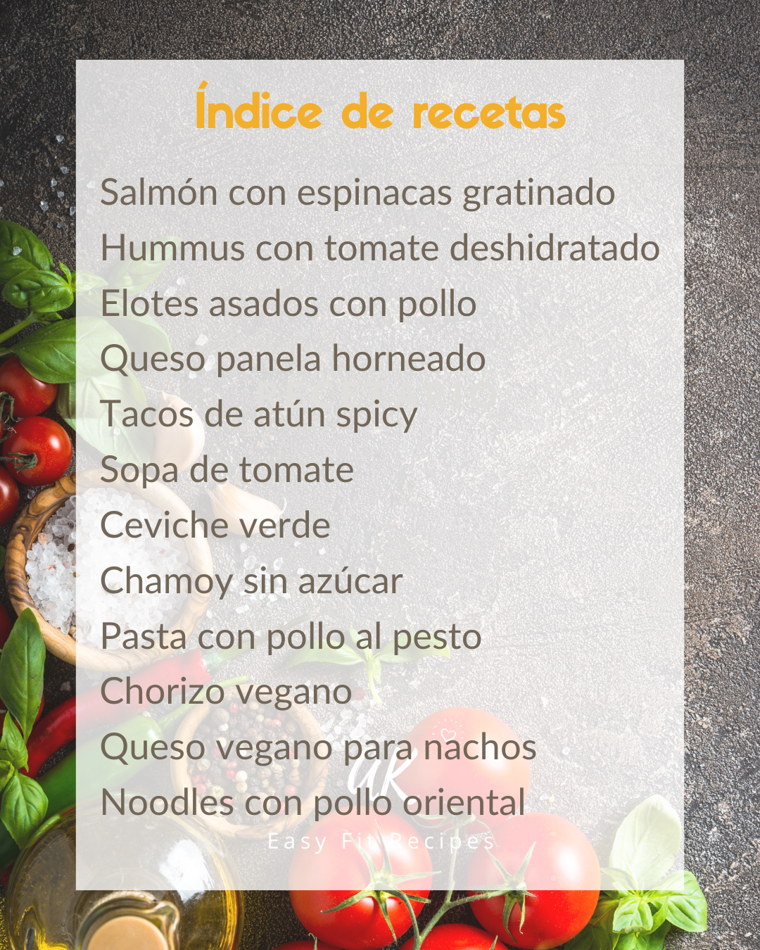 Recetario digital "Cocina Saludable"