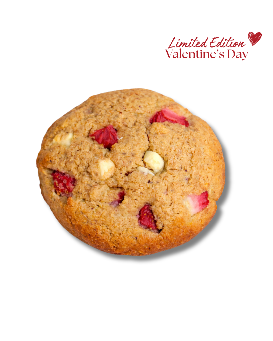 Strawberry white choco cookie