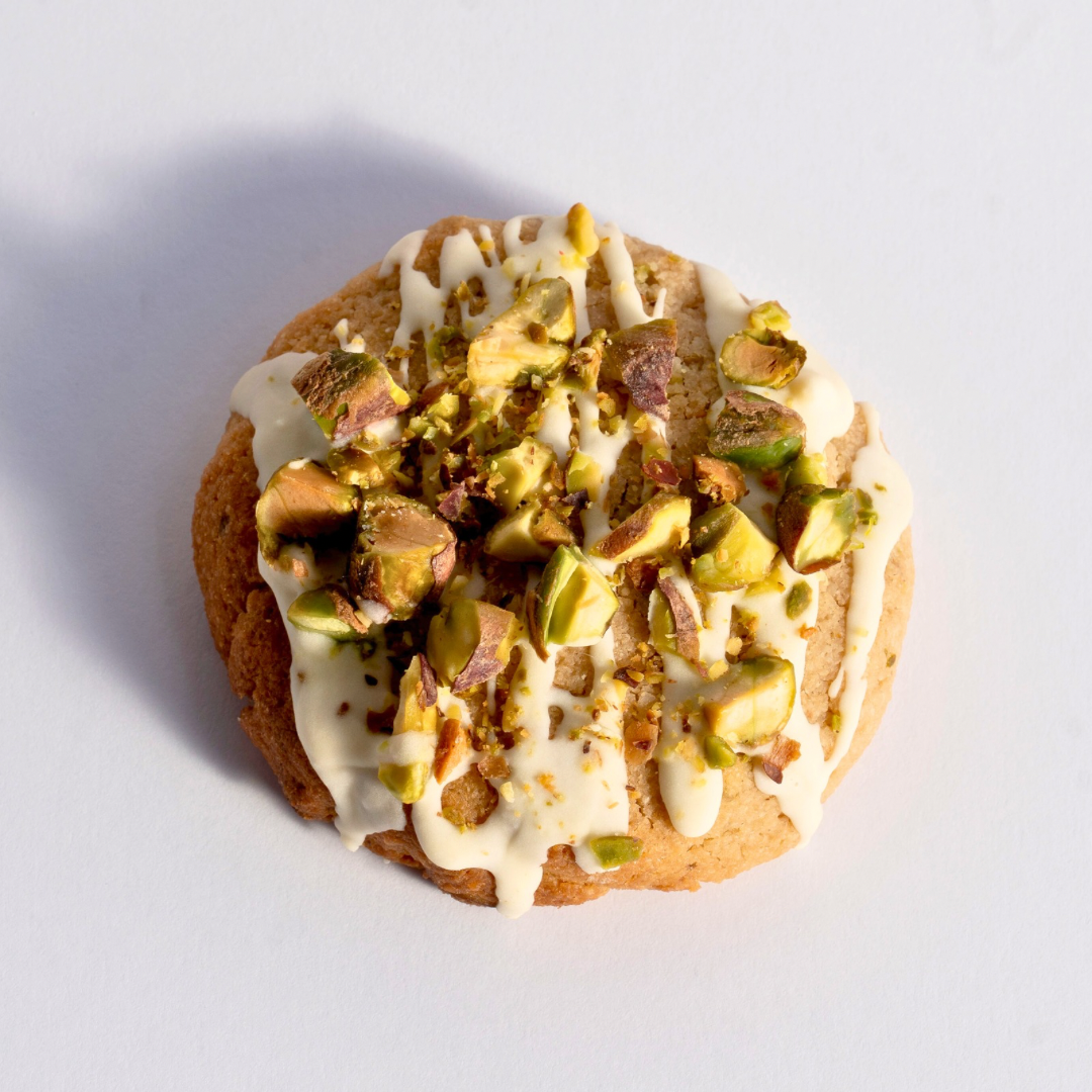 Pistachio white choco cookie